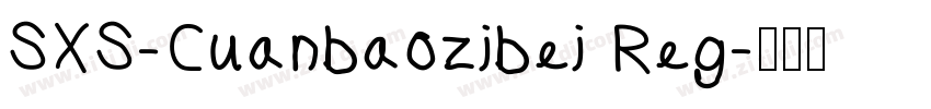 SXS-Cuanbaozibei Reg字体转换